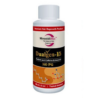 每支 15% Minoxidil Dualgen 生髮水均配有標明刻度的滴管一支