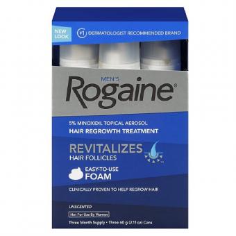 泡沫裝男用落建 Rogaine 5% Foam 港澳稱倍健Regaine(5% Minoxidil) 3瓶/60ml 3個月用量 新裝！