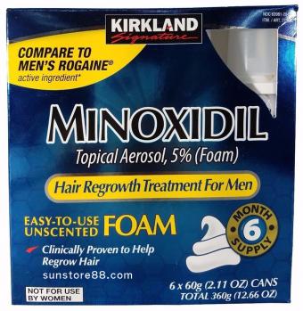 泡沫裝可蘭 Kirkland 5% Foam (5% Minoxidil) 6瓶/60ml 6個月用量 生髮水